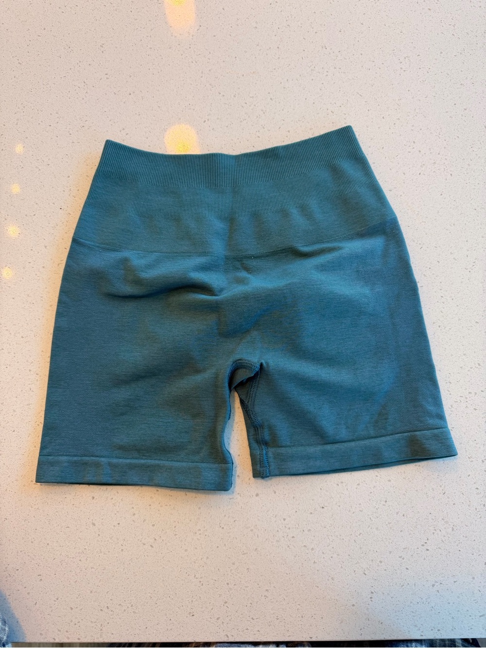 Alphalete xxs workout shorts teal blue